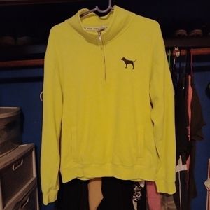 Pink Victoria secret quarter zip pullover